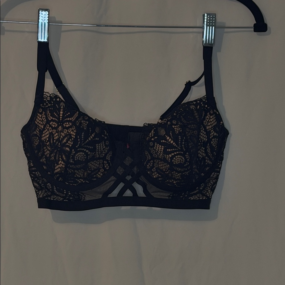 Adore Me Black Lace Bra